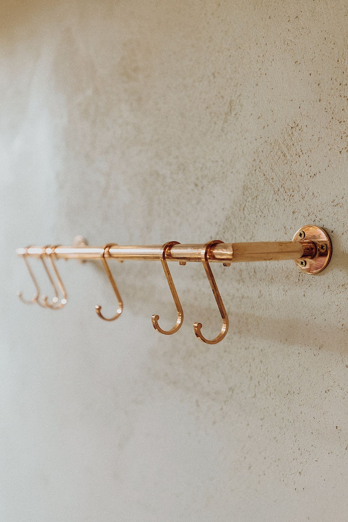 wall-mounted metal coat rack