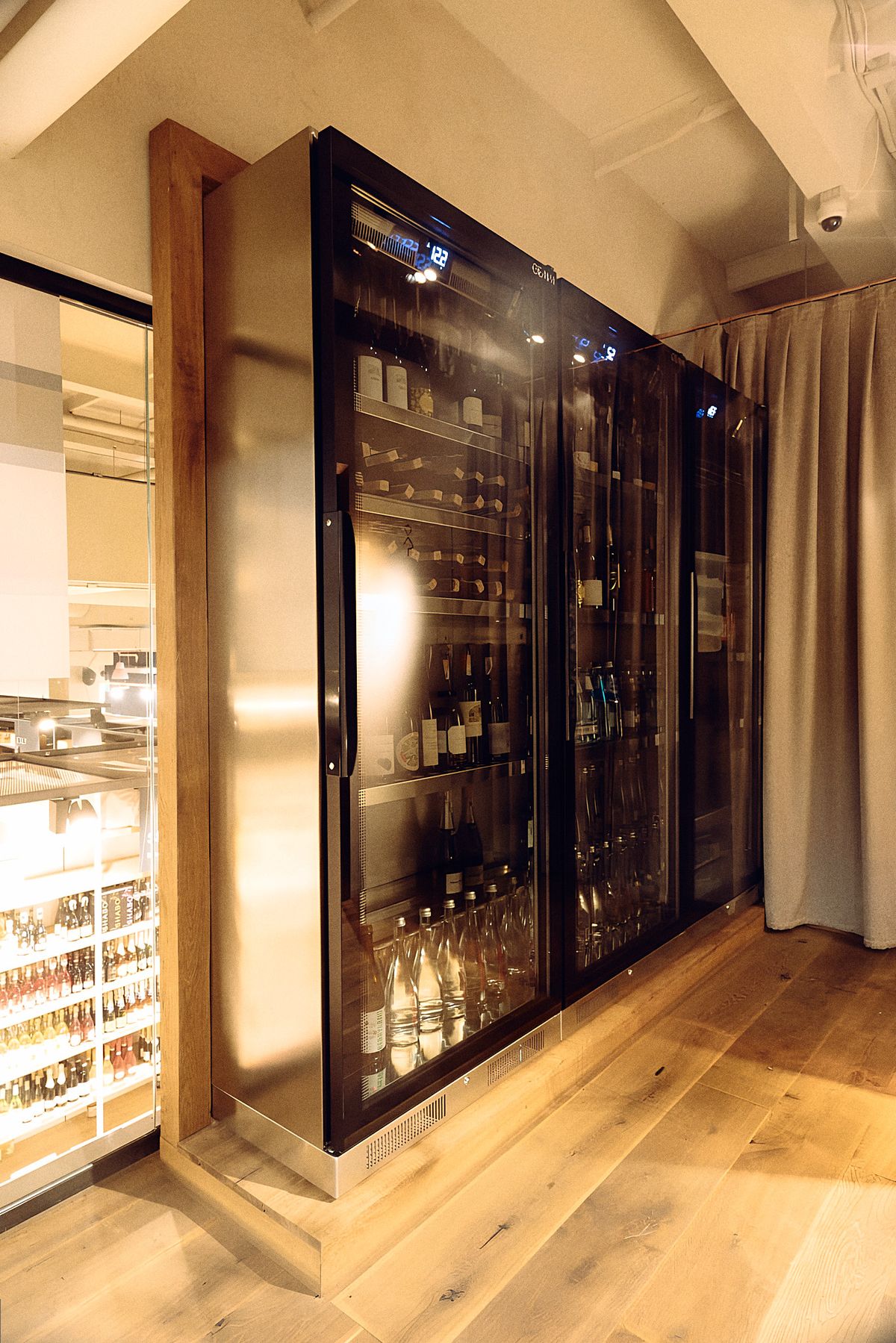 built-in wine refrigeration wall
