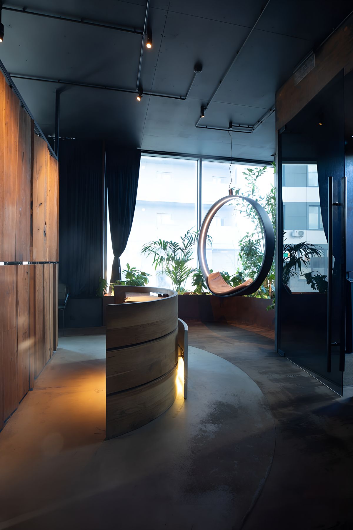 entryway and swing seat