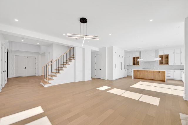 open concept living and entry space